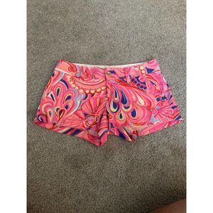Lilly Pulitzer Pink and Orange Patterned Shorts